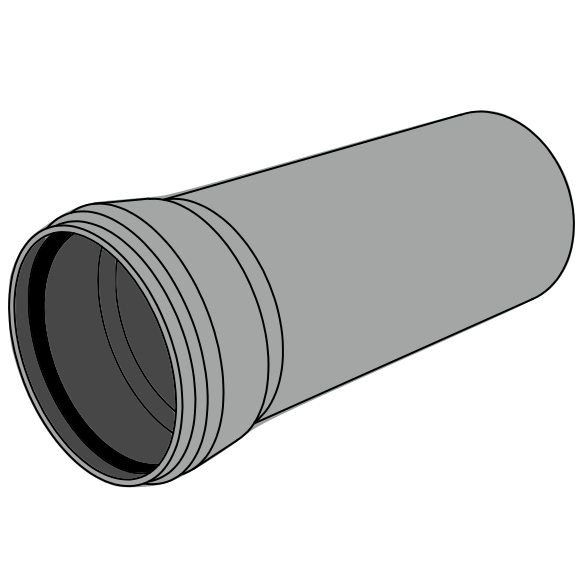 Tube PVC structuré manchonné avec joint Ø160