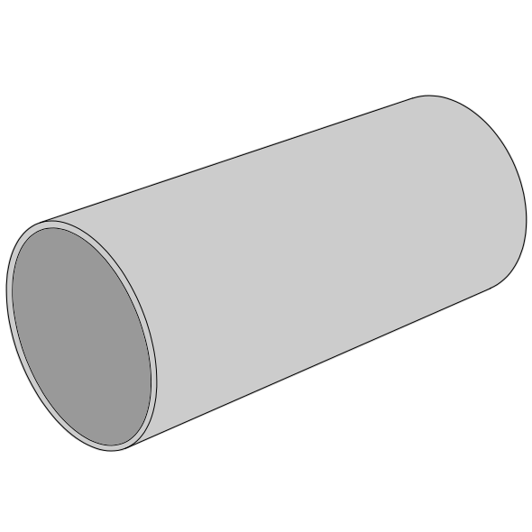 Tube ventilation PPs lisse Ø32