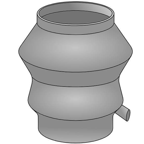 Chapeau biconique PPs Ø160
