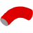 Gaine flexible PE-HD 450N rouge