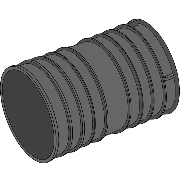 Manchon double PEPC annelé Ø40/50
