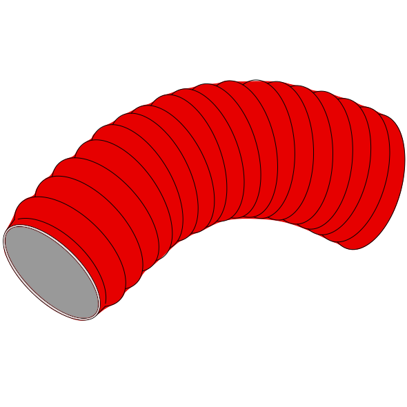 Couronne annelée HDPE 450N SN4 rouge Ø160/137 DN135 Lg50m 