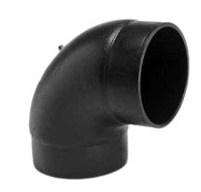 Coude HDPE à extrémité lisse Ø160 Angle 90° type wavin ou geberit