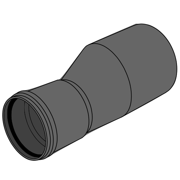 Réduction manchonnée HDPE Ø125/110