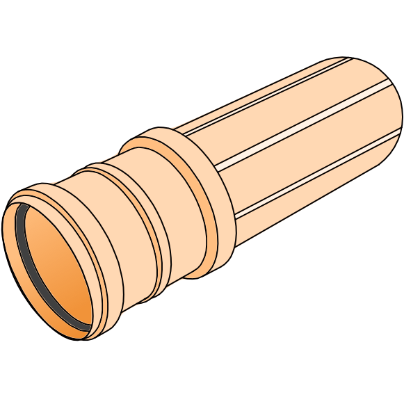 Tube PP-HM SN16 S10,5 SDR22 Ø200 Qplus 15009