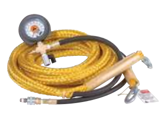 Rallonge de gonflage + corde + manomètre lg6m