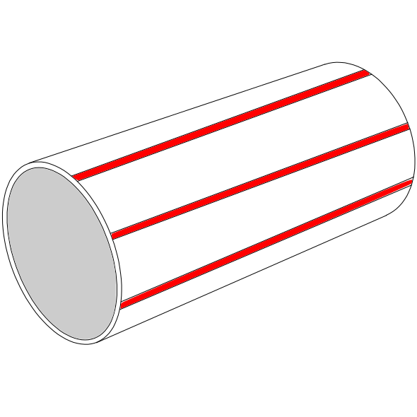 Tube lisse HDPE C+S SN8 Ø60/72 Lg5m