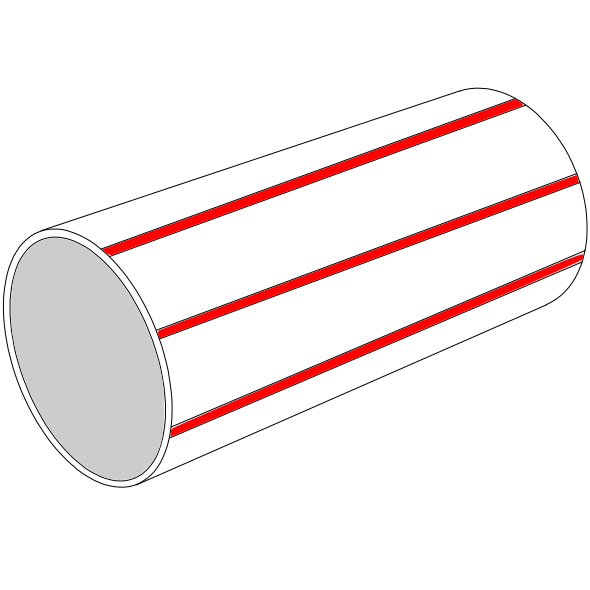 Tube lisse LDPE C+S SN4 Ø60/72 Lg5m