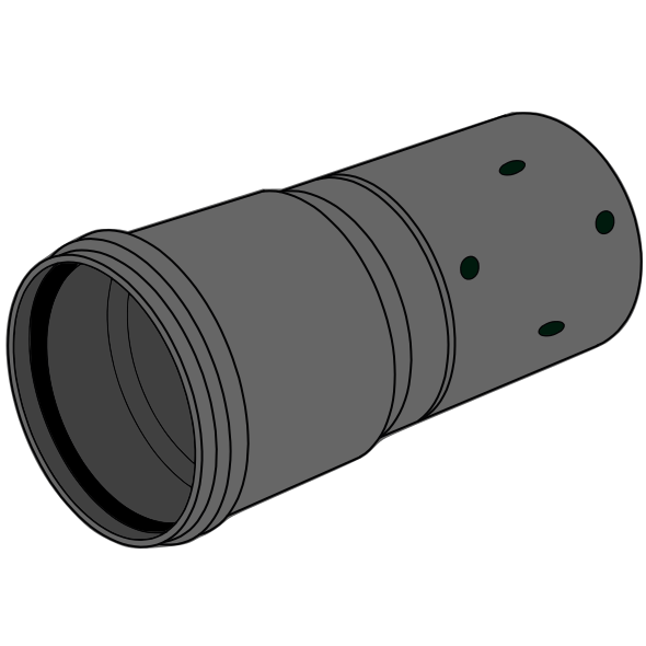 Tube Drainage HDPE perforé manchonné SN4 Ø110 Lg6m