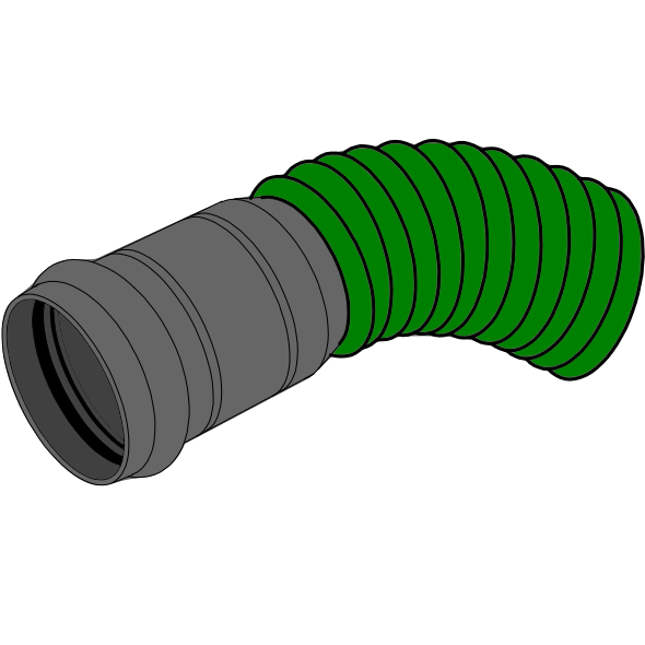 Couronne striée annelée PE DRAIN Ø63 Lg50m