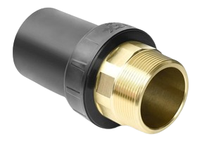 Pièce d'adaptation PE100 Laiton Mâle PN16 Ø63 filetage 2