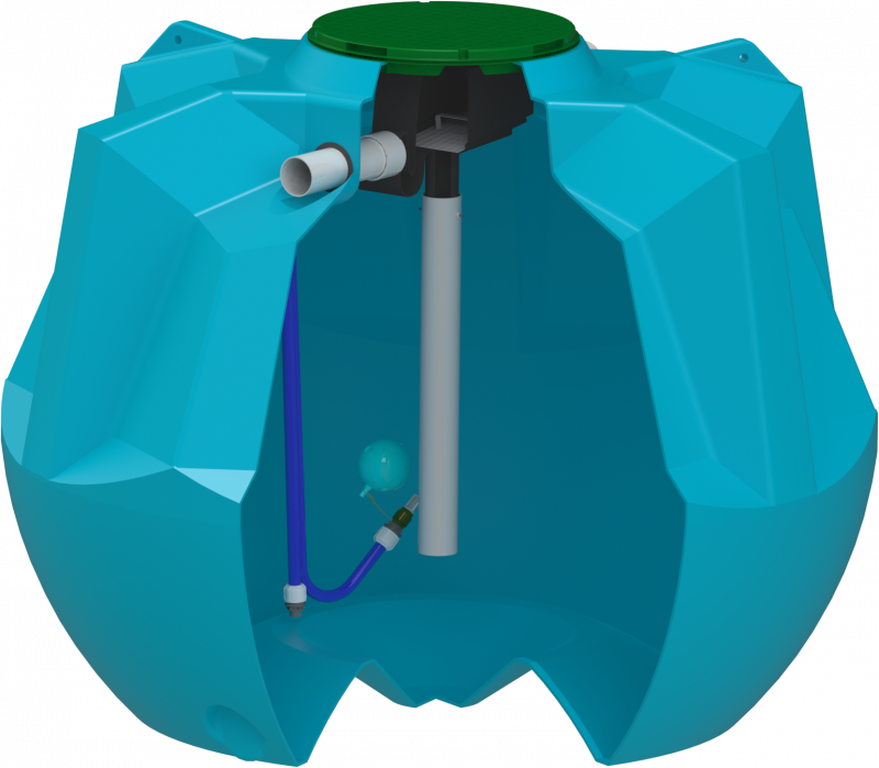 Cuve de récupération des eaux pluviales 