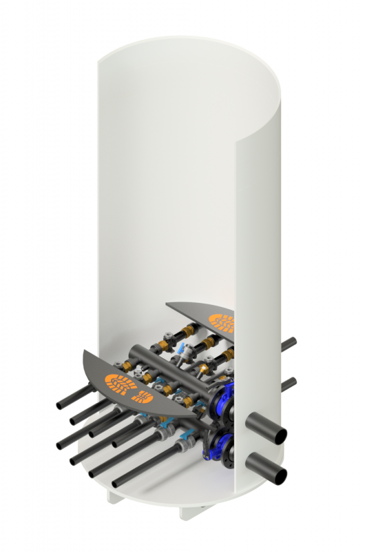 Trottoir de protection collecteurs PEHD