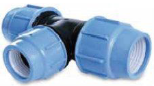 Té réduit à compression PN10 Ø110/90