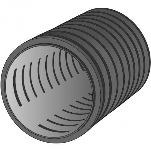 Tube strié annelé HDPE DRAIN CHOC SN8 Ø160