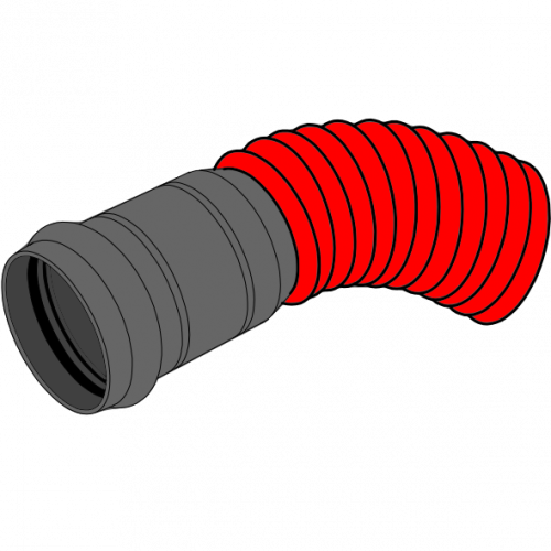 Coude manchonné VARIOFLEX Plastitech - Ø100/112