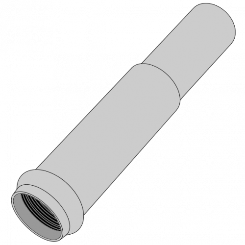 Coude manchonné PEPC télécommunication 90° K55 DN63 R1000