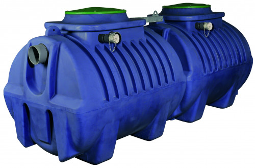 Séparateur de graisses PE renforcé avec dépotoir et colonne de vidange - Débit 40 l/s